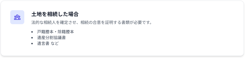 土地を相続した場合