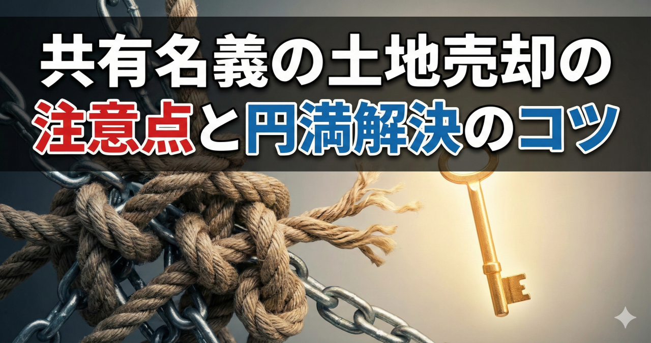 共有名義の土地売却、注意点と円満解決のコツ